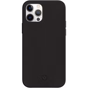 Valenta Snap Luxe iPhone 12 Pro Max Hülle Echtes Leder Backcover - Schwarz