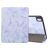 Mobigear Tri-Fold Marble iPad Air 11 Zoll (2025) Hülle Klapphülle + Stifthalter - Lila