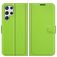 Mobigear Classic Samsung Galaxy S22 Ultra Hülle Klapphülle Geldbörse - Grün