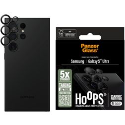 PanzerGlass Ceramic Hoops Samsung Galaxy S25 Ultra Panzerglas Kameralinsenschutz - Hüllenfreundlich