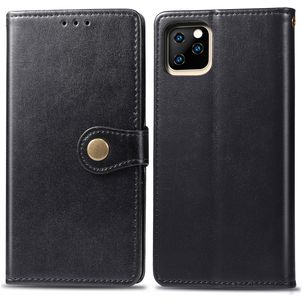 Mobigear Snap Button iPhone 11 Hülle Klapphülle Geldbörse - Schwarz