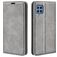 Mobigear Retro Slim Samsung Galaxy M22 Hülle Klapphülle Geldbörse - Grau