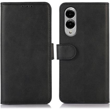 Mobigear Wallet Samsung Galaxy S25 Edge Hülle Klapphülle Geldbörse - Schwarz