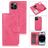 Mobigear Wallet iPhone 15 Pro Hülle Abnehmbare 2in1 Klapphülle Geldbörse - Pink