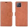 Mobigear Wallet OPPO A73 5G Hülle Klapphülle Geldbörse - Braun