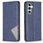 Mobigear Rhombus Slim Samsung Galaxy S24 FE Hülle Klapphülle - Blau