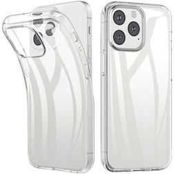 Mobigear Basics Durchsichtig iPhone 13 Pro Hülle Flexibles TPU Backcover - Transparent