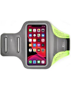 Mobigear Easy Fit Handyhalterung Joggen Neopren Sporthülle Sportarmband - Medium - Grün
