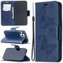 Mobigear Butterfly iPhone 12 Pro Hülle Klapphülle Geldbörse - Blau