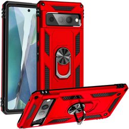 Mobigear Armor Ring Google Pixel 7 Pro Hülle Hardcase Backcover Stoßfest mit Ringhalter - Rot
