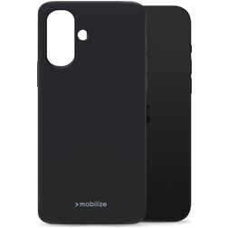 Mobilize Rubber Gelly iPhone 16 Plus TPU (flexibel) Backcover - Schwarz