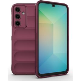 Mobigear Bumpy Samsung Galaxy A16 Hülle Flexibles TPU Backcover - Rot