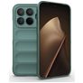 Mobigear Bumpy Xiaomi 15T Pro Hülle Flexibles TPU Backcover - Dunkelgrün
