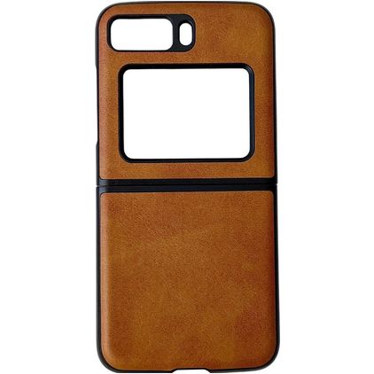 Mobigear Excellent Motorola Razr (2022) Hülle Hardcase Backcover - Braun