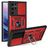 Mobigear Armor Ring Cam Slide Samsung Galaxy S22 Ultra Hülle Hardcase Backcover Stoßfest mit Ringhalter - Rot