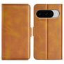 Mobigear Slim Magnet Google Pixel 10 Hülle Klapphülle Geldbörse - Cognac