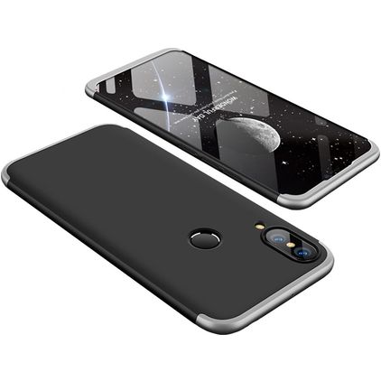 Mobigear TriGuard Huawei Nova 3 Hülle Hardcase Backcover - Schwarz / Silber