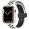 Mobigear Sport Plus Mag Silikon Apple Watch Armband Magnetverschluss - 42/41/40/38 mm - Schwarz / Weiß