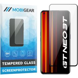 Mobigear Premium Realme GT Neo 3T Panzerglas Displayschutz - Hüllenfreundlich - Schwarz
