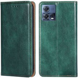 Mobigear Wallet Motorola Edge 30 Fusion Hülle Klapphülle Geldbörse - Grün