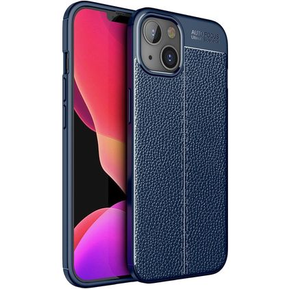 Mobigear Luxury iPhone 14 Plus Hülle Flexibles TPU Backcover - Blau