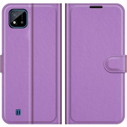 Mobigear Classic Realme C11 (2020) Hülle Klapphülle Geldbörse - Lila
