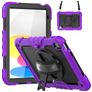 Mobigear SureGrip Xtreme iPad 11 (2025) Hülle Kunststoff,Silikon Backcover + Schulterträger + Ständer - Lila