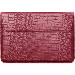 Mobigear Envelope Croco Laptop Sleeve 15 - 16 Zoll Laptop Hülle - Rot