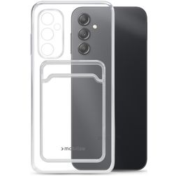 Mobilize Gelly Card Durchsichtig Samsung Galaxy A14 Hülle Flexibles TPU Backcover mit Kartenhalter - Transparent