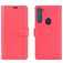 Mobigear Classic Motorola One Fusion Plus Hülle Klapphülle Geldbörse - Magenta