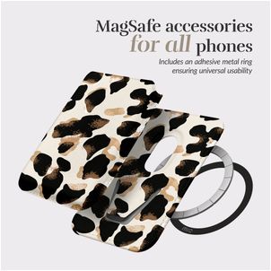 MIO Kartenetui - 3 Karten - MagSafe Kompatibel - Leopard