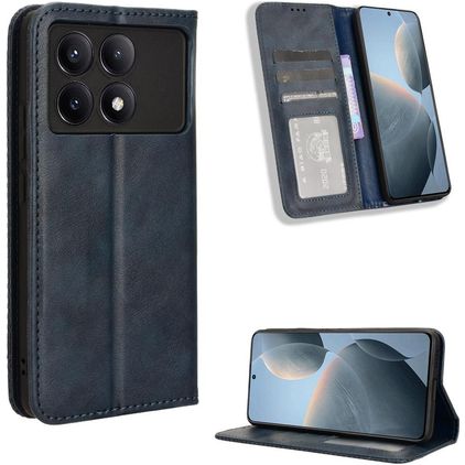 Mobigear Sensation POCO X6 Pro Hülle Klapphülle Geldbörse - Blau