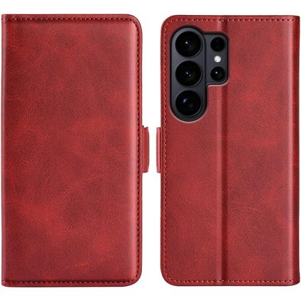 Mobigear Slim Magnet Samsung Galaxy S26 Ultra Hülle Klapphülle Geldbörse - Rot