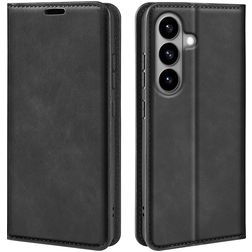 Mobigear Retro Slim Samsung Galaxy S26 Hülle Klapphülle Geldbörse - Schwarz