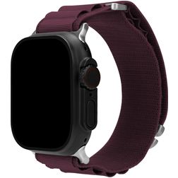 Mobilize Alpine Nylon Apple Watch Armband Dornschließe - 49/46/45/44 mm - Bordeaux