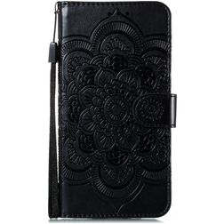 Mobigear Mandala Huawei P40 Pro Hülle Klapphülle Geldbörse - Schwarz