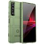 Mobigear Rugged Shield Sony Xperia 1 V Hülle Flexibles TPU Backcover Stoßfest - Grün