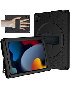 Mobigear Ruggedized iPad 9 (2021) Hülle EVA Schaum Backcover + Ständer - Schwarz