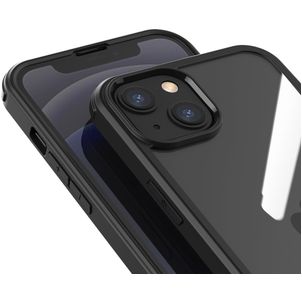 Valenta Full Cover iPhone 13 Mini Hülle Gehärtetes Glas Backcover Stoßfest - Schwarz