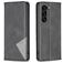 Mobigear Rhombus Slim Samsung Galaxy S25 Plus Hülle Klapphülle - Schwarz