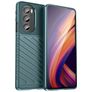 Mobigear Groove Motorola Edge 30 Pro Hülle Flexibles TPU Backcover - Grün