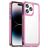 Mobigear Crystal iPhone 14 Pro Hülle Hardcase Backcover - Transparent / Magenta