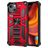 Mobigear Armor Stand iPhone 13 Pro Hülle Hardcase Backcover Stoßfest mit Ständer - Rot