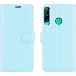 Mobigear Classic Huawei P40 Lite E Hülle Klapphülle Geldbörse - Blau