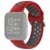 Mobigear Sport Plus Buckle Silikon Fitbit Versa 2 Armband Dornschließe - Rot / Grau