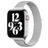 Mobigear Slim Loop Milanaise Apple Watch Armband Magnetverschluss - 42/41/40/38 mm - Silber