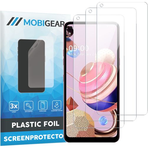 Mobigear LG K51s Displayschutz Schutzfolie - Hüllenfreundlich (3er Pack)