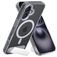 Mobiparts Hardcover Durchsichtig iPhone 16 MagSafe Hülle Hardcase Backcover mit Ständer - Transparent