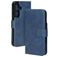 Mobiparts Classic Wallet Samsung Galaxy S25 MagSafe Klapphülle - Steel Blue