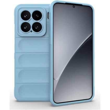 Mobigear Bumpy Xiaomi 15 Hülle Flexibles TPU Backcover - Blau